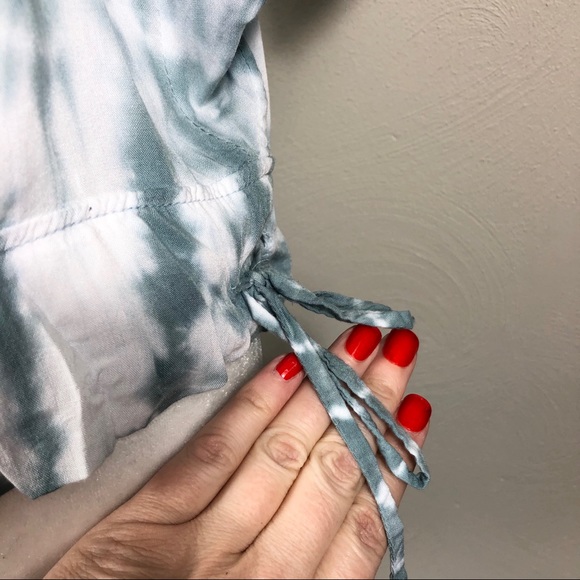 NORTH SHORE Tie Dye Top Split Open Back Surf Beach - Picture 5 of 10